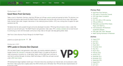 Desktop Screenshot of blog.webmproject.org